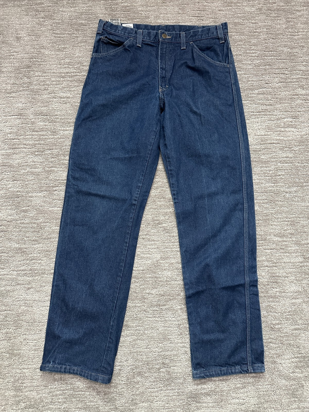 Workrite FR Pants Mens 36x36 Blue Denim Flame Resistant Carpenter Workwear